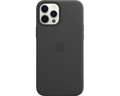 Чехол iPhone 12 Pro Max Leather Case with MagSafe - Black