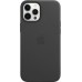 Чехол iPhone 12 Pro Max Leather Case with MagSafe - Black