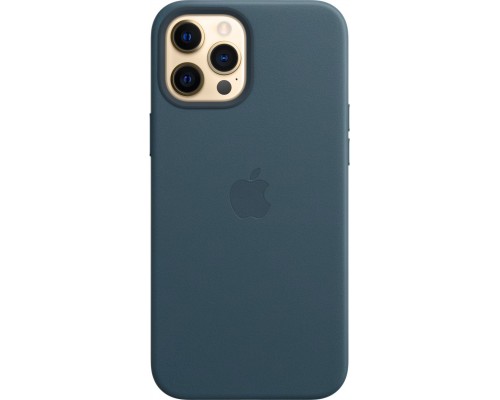 Чехол iPhone 12 Pro Max Leather Case with MagSafe - Baltic Blue