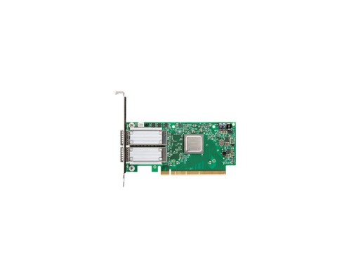 Сетевой контроллер ConnectX-5 VPI adapter card, EDR IB (100Gb/s) and 100GbE, dual-port QSFP28, PCIe3.0 x16, tall bracket