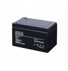 Аккумулятор для ИБП Battery CyberPower Standart series RС 12-12, voltage 12V, capacity (discharge 20 h) 12Ah, max. discharge current (5 sec) 165A, max. charge current 3.3A, lead-acid type AGM, terminals F2, LxWxH 151x98x93mm., full height with termin
