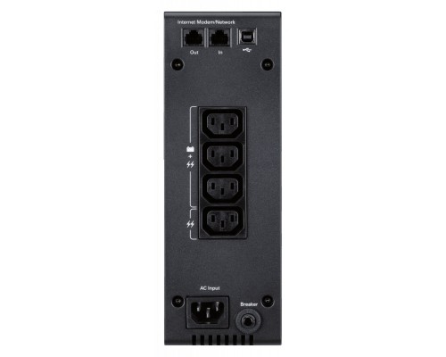 ИБП UPS Eaton 5S 550i, line-interactive, tower / desktop case design, 550VA, 330W, IEC 320 C13 sockets 4pcs, 3 with battery protection, 1 with filtering, battery capacity 1 x 12V / 5Ah, USB, WxHxH 87x260x250mm., Weight 4.96kg., 2 year warranty.