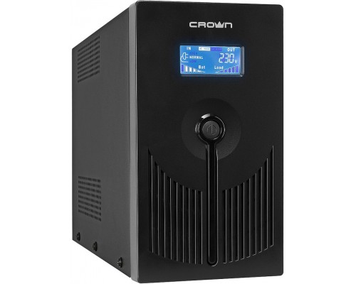 ИБП UPS CROWN 800VA/480W (1x12V/9AH) TOWER, AVR 140-290V, 4*EURO+1*IEC С13 bybass, RJ45/11, USB, LED-indication