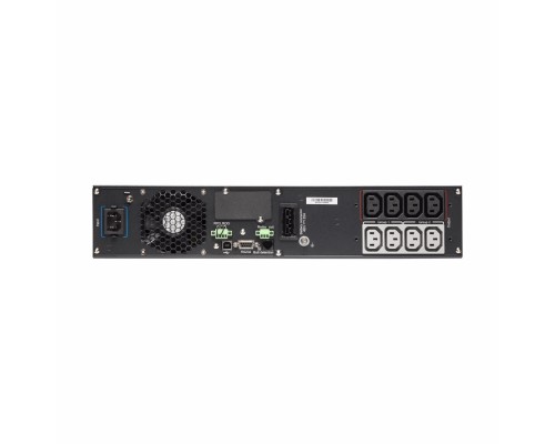 ИБП UPS Eaton 9PX 1500i RT2U Netpack, dual frequency conversion with PFC power factor correction, rack-mount / tower design, 1.5 kVA, 1.5 kW, IEC 320 C13 sockets 8pcs, two manageable groups, Network-M2, USB, RS232, RPO , ROO, Rack Mounting Kit, WxDxH