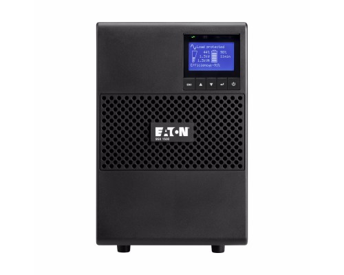 ИБП UPS Eaton 9SX 1500I, double conversion, tower housing, LCD, 1500VA, 1350W, IEC 320 C13 sockets 6pcs, Mini-Slot, USB, RS232, RPO, ROO, WxDxH 160x357x252mm., Weight 18.5kg., 2 year warranty.