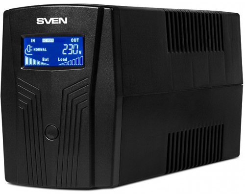 ИБП UPS SVEN Pro 650, line-interactive, 390wt, 650Va, 175-280v, 2 eurosockets, 4.4 kg.