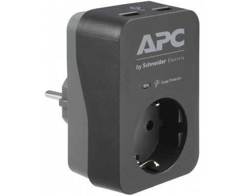 Сетевой фильтр APC Essential SurgeArrest 1 Outlet 2 USB Ports Black 230V Russia