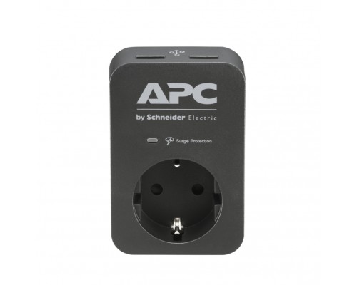 Сетевой фильтр APC Essential SurgeArrest 1 Outlet 2 USB Ports Black 230V Russia