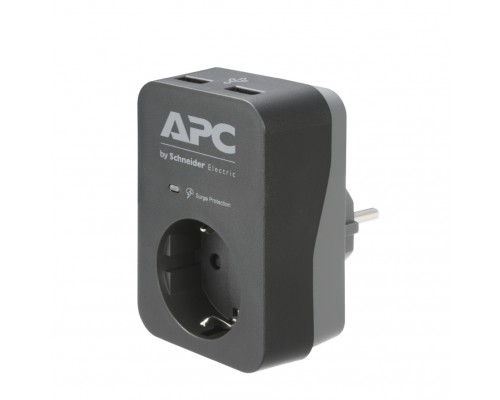 Сетевой фильтр APC Essential SurgeArrest 1 Outlet 2 USB Ports Black 230V Russia