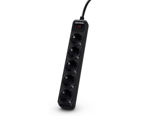 Сетевой фильтр Surge protector CyberPower B0520SB0-DE  1.8m, 5 outlets, 350 joules, 10A, black