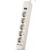 Сетевой фильтр Surge protector SVEN SF-05LU 1,8 м (5 евро розеток,2 USB) белый, цветная коробка