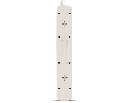 Сетевой фильтр Surge protector SVEN SF-05LU 1,8 м (5 евро розеток,2 USB) белый, цветная коробка