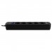 Сетевой фильтр Surge protector SVEN SF-05LU 3.0 м (5 евро розеток,2*USB(2,4А)) черный, цветная коробка
