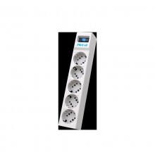 Сетевой фильтр Surge protector Pilot SG5 5 outlets (GP), 10A / 2.2kVt, automatic circuit-breaker, 1.8 m                                                                                                                                                   