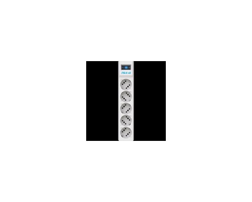 Сетевой фильтр Surge protector Pilot SG5 5 outlets (GP), 10A / 2.2kVt, automatic circuit-breaker, 1.8 m