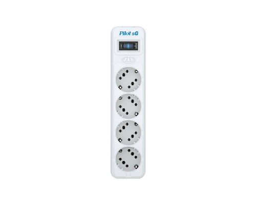 Сетевой фильтр Surge protector Pilot SG5 5 outlets (GP), 10A / 2.2kVt, automatic circuit-breaker, 7 m