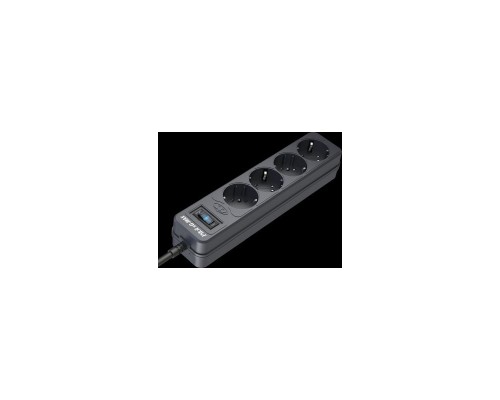 Сетевой фильтр Surge protector Pilot SG5 5 outlets (GP), 10A / 2.2kVt, automatic circuit-breaker, 3 m