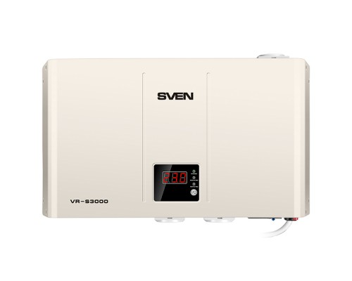 Стабилизатор Stabilizer SVEN VR-S3000, Relay, 1800W, 3000VA, 140-275v, 3 euro outlets (CEE7/4), white