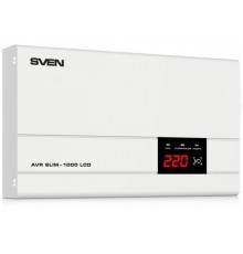Стабилизатор Stabilizer SVEN AVR SLIM-1000 LCD, Relay, 800W, 1000VA, 140-260v, the function 