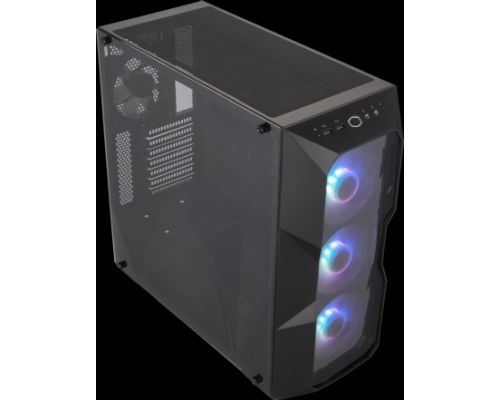 Корпус Cooler Master MasterBox TD500, USB3.0x2, 3x120 ARGB Fan, 1x120Fan, Black, ATX, w/o PSU