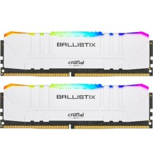 Оперативная память Crucial 16GB Kit (8GBx2) DDR4 3600MT/s CL16 Unbuffered DIMM 288 pin Ballistix White RGB                                                                                                                                                