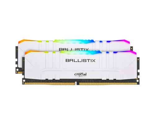 Оперативная память Crucial 16GB Kit (8GBx2) DDR4 3600MT/s CL16 Unbuffered DIMM 288 pin Ballistix White RGB