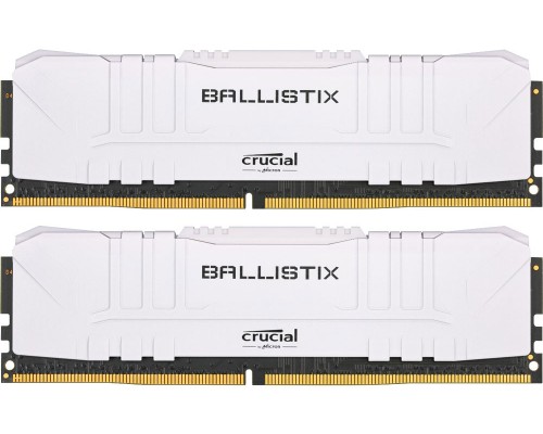 Оперативная память Crucial 16GB Kit (8GBx2) DDR4 2666MT/s CL16 Unbuffered DIMM 288 pin Ballistix White