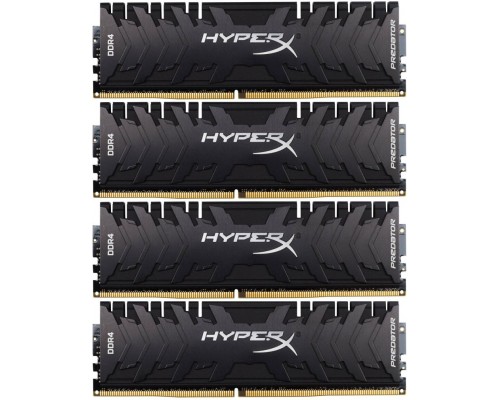 Оперативная память Kingston 128GB 3200MHz DDR4 CL16 DIMM (Kit of 4) XMP HyperX Predator