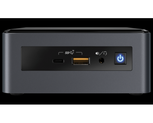 Неттоп Intel NUC, Intel Core i7-8565U, 4.6 GHz Turbo, 8Gb RAM pre-installed, VGA AMD Radeon  540X discrete graphics (2GB) (1xHDMI 2.0 + 1xmDP 1.2), 4xUSB3.1, 1x m.2 SSD, 1x2.5HDD, GBL, WiFi+BT, SDXC slot, Black,VESA, no powercord, IR-port, Kensington