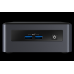 Неттоп Intel NUC, Intel Core i7-8665U, 4.8 GHz Turbo, DDR4-2400 SODIMM (up to 32Gb max), VGA Intel UHD Graphics 620 (USB-C(DP1.2)+2xHDMI 2.0a), 4xUSB3.1, 1x m.2 SSD, 1x2.5HDD, GBL, WiFi+BT, vPro, SDXC slot, Black,VESA, no powercord, IR-port, Kensingt