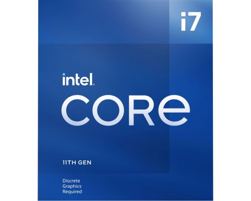 Процессор Core i7-11700F BOX (Rocket Lake, 14nm, C8/T16, Base 2,50GHz, Turbo 4,90GHz, Without Graphics, L3 16Mb, TDP 65W, S1200)