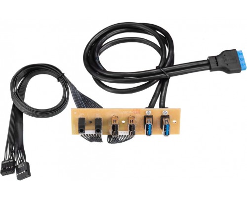 Модуль для корпуса USB module, 2xUSB2.0+2xUSB3.0, PCB board+Audio+Cables for FL-301