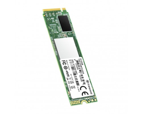 Накопитель SSD Transcend MTE220S SSD 512GB, 3D TLC, M.2 (2280), PCIe Gen 3.0 x4, NVMe, R3300/W2100, TBW 1100
