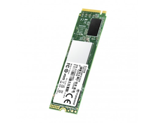 Накопитель SSD Transcend MTE220S SSD 512GB, 3D TLC, M.2 (2280), PCIe Gen 3.0 x4, NVMe, R3300/W2100, TBW 1100