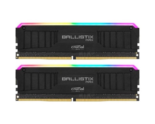 Модуль памяти CRUCIAL Ballistix MAX RGB Gaming DDR4 Общий объём памяти 32Гб Module capacity 16Гб Количество 2 4000 МГц Множитель частоты шины 18 1.35 В RGB черный BLM2K16G40C18U4BL