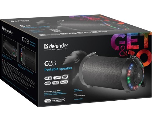 Акустическая система DEFENDER G28 Мощность звука 12 W Вт да Цвет черный 0.93 кг 65128