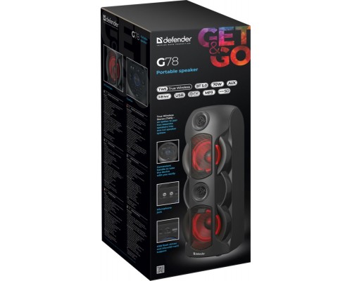 Акустическая система DEFENDER G78 Мощность звука 70 W Вт да Цвет черный 5.4 кг 65178