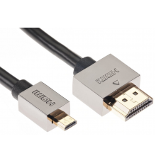 Кабель HDMI-19M --MicroHDMI-19M ver 2.0+3D/Ethernet,1.5m метал разъемы VCOM CG506AD-1.5M                                                                                                                                                                  