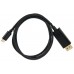 Кабель-адаптер USB 3.1 Type-Cm -- DP(m) 3840x2160@60Hz, 1m VCOM CU422C-1M