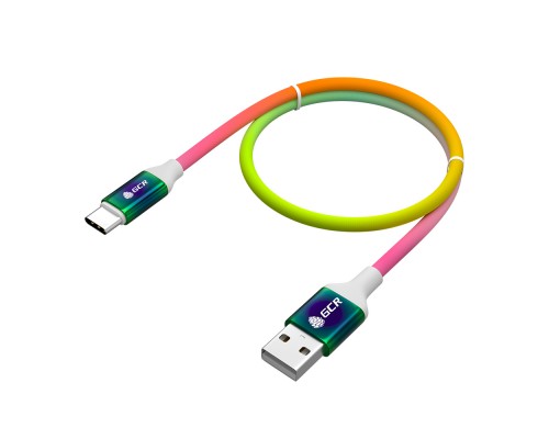 Кабель GCR 1.2m TypeC, для Samsung, ОS Android, быстрая зарядка, GRADIENT, 28/24 AWG, GCR-53075