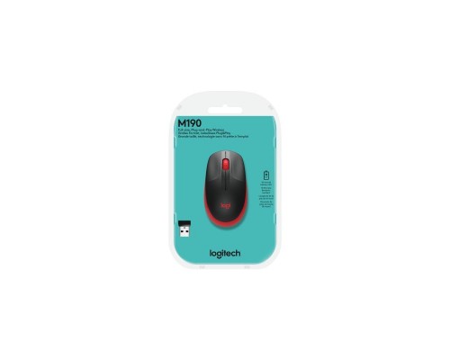 Мышь Logitech Wireless Mouse M190 RED