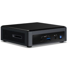 Неттоп Nettop Intel NUC, Intel Core i5-10210U, 4.2 GHz Turbo, DDR4-2666 SODIMM  (up to 64Gb max), VGA Intel UHD Graphics (USB-C(DP1.2)+HDMI 2.0a), 4xUSB3.1, 1x m.2 SSD,  GBL, WiFi+BT, SDXC slot, Black,VESA, powercord EU, IR-port, Kensington Lock,  99