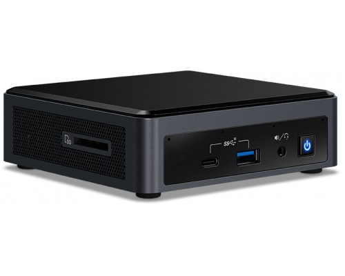 Неттоп Nettop Intel NUC, Intel Core i5-10210U, 4.2 GHz Turbo, DDR4-2666 SODIMM  (up to 64Gb max), VGA Intel UHD Graphics (USB-C(DP1.2)+HDMI 2.0a), 4xUSB3.1, 1x m.2 SSD,  GBL, WiFi+BT, SDXC slot, Black,VESA, powercord EU, IR-port, Kensington Lock,  99