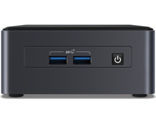 Неттоп Nettop Intel NUC, Intel Core i5-1145G7 (8M Cache, up to 4,40 GHz, with IPU), 2xDDR4-3200 1.2V SO-DIMMs (up to 64 GBGb), Intel Iris X Graphics (Dual HDMI 2,0b w/HDMI CEC, Dual DP 1.4a via Type C), 1x Thunderbolt 4, 1x Thunderbolt 3, 4xUSB3.0, 3