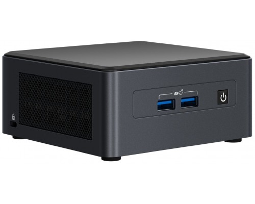 Неттоп Nettop Intel NUC, Intel Core i5-1145G7 (8M Cache, up to 4,40 GHz, with IPU), 2xDDR4-3200 1.2V SO-DIMMs (up to 64 GBGb), Intel Iris X Graphics (Dual HDMI 2,0b w/HDMI CEC, Dual DP 1.4a via Type C), 1x Thunderbolt 4, 1x Thunderbolt 3, 4xUSB3.0, 3