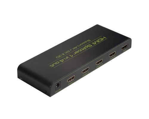 Разветвитель Greenconnect  v1.4 HDMI 1на 4 выхода, 4K2K 30Hz /1080p 120Hz + индикация серия Greenline GL-v104C