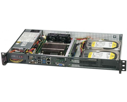 Серверная платформа Supermicro SERVER SYS-5019C-FL (X11SCL-IF, CSE-505-203B) (LGA 1151, E-2100/Е-2200, Intel® C242 chipset, 2x 3.5