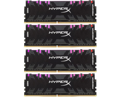 Оперативная память Kingston 128GB 3200MHz DDR4 CL16 DIMM (Kit of 4) XMP HyperX Predator RGB