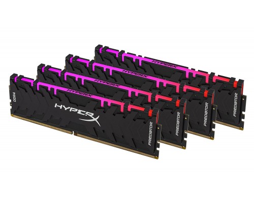 Оперативная память Kingston 128GB 3200MHz DDR4 CL16 DIMM (Kit of 4) XMP HyperX Predator RGB