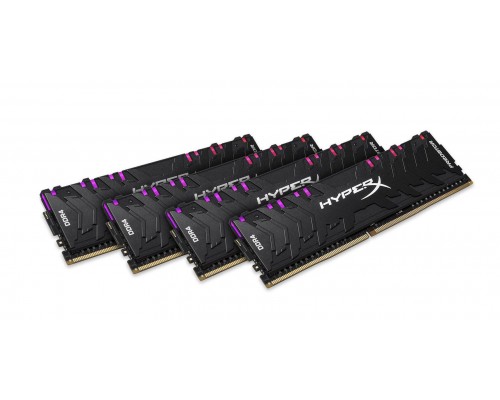 Оперативная память Kingston 128GB 3200MHz DDR4 CL16 DIMM (Kit of 4) XMP HyperX Predator RGB